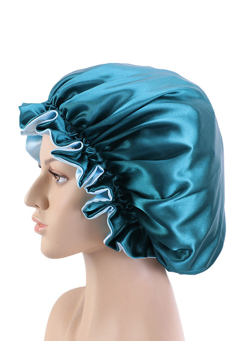 Beauty Hair Satin Silk Bonnet Sleep Night Cap Head Cover Bonnet Hat