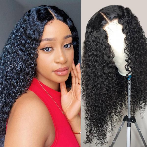 Curly 5x5 Lace Closure Human Hair Wigs