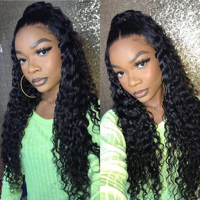 Deep Wave 5x5 Lace Closure Human Hair Wigs