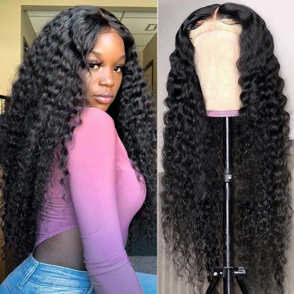 HD Lace 4*4 Closure Wigs Deep Wave Lace Wigs