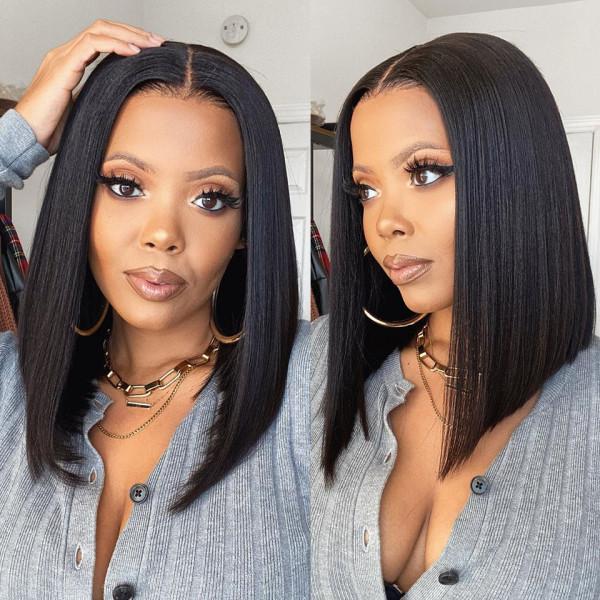 <p>12 Inch Straight Bob 4x4 Lace Wigs Quality Human Hair Wigs</p><p>Original Price: $197.80</p>