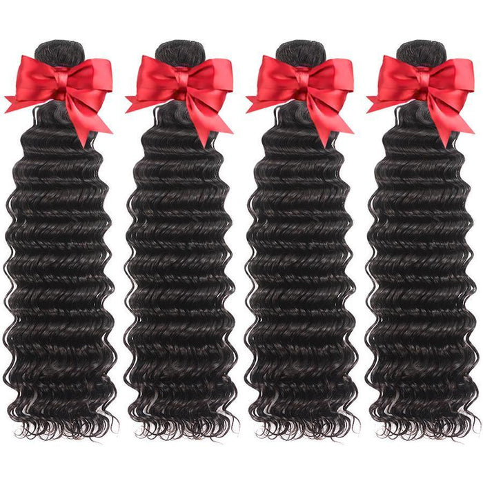 4PC Deep Wave Best Human Hair Bundles