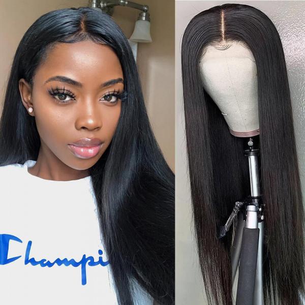 Straight 5x5 Lace Closure Human Hair Wigs