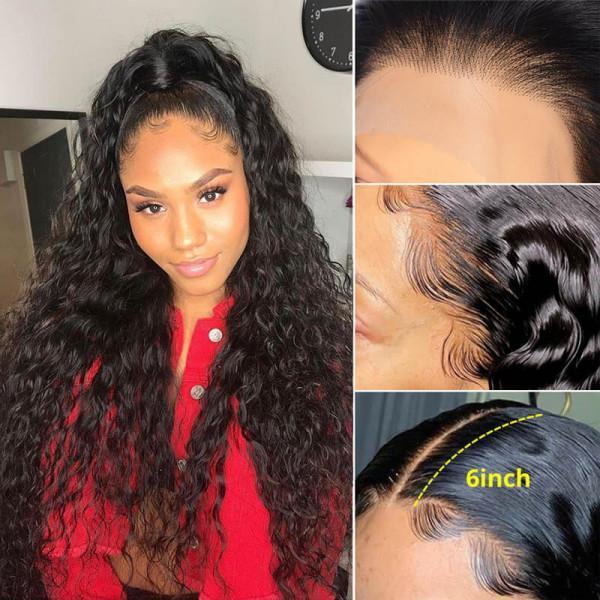 Water/Natural Wave 13x6 Lace Front Human Hair Wigs