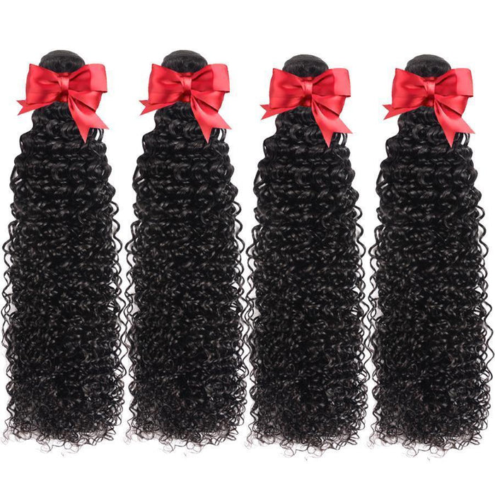 4PC Curly Best Human Hair Bundles