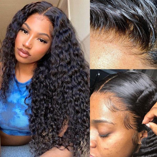 Curly 5x5 Lace Closure Human Hair Wigs