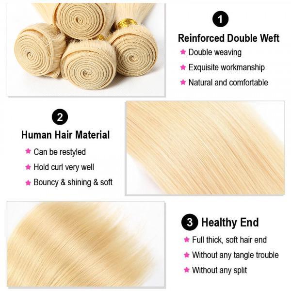 4PC Straight 613 Color Best Human Hair Bundles