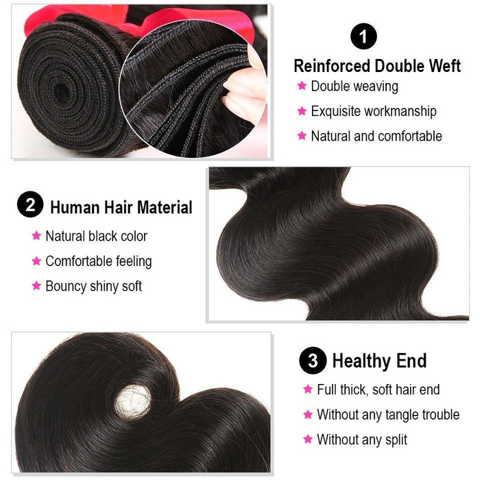 3PC Body Wave Best Human Hair Bundles