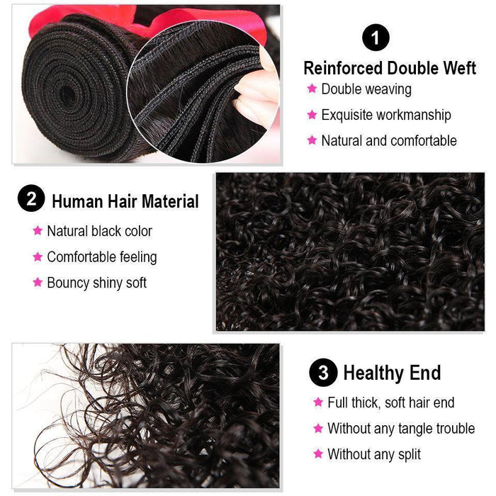 3PC Curly Best Human Hair Bundles