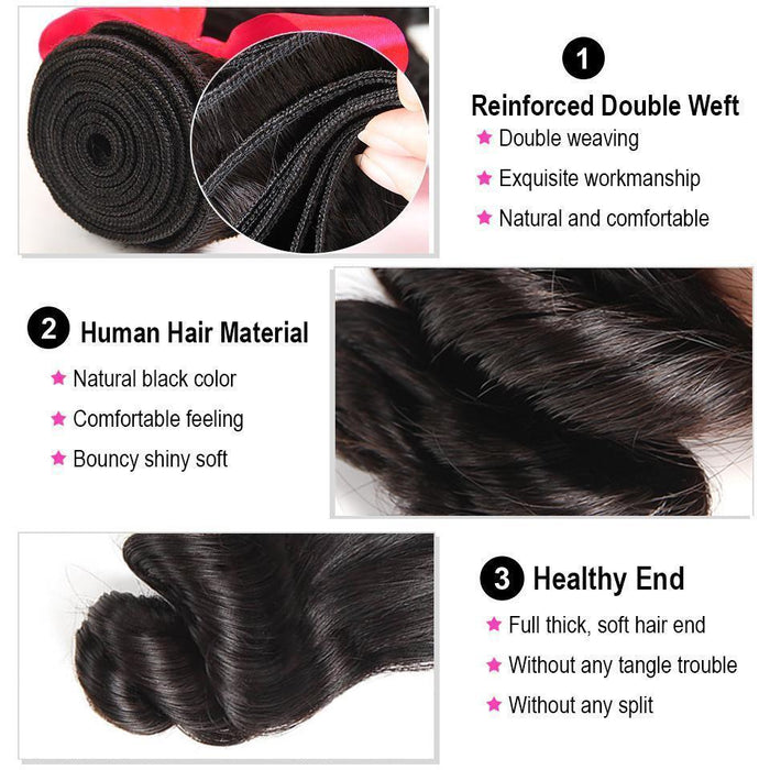 2PC Loose Wave Best Human Hair Bundles