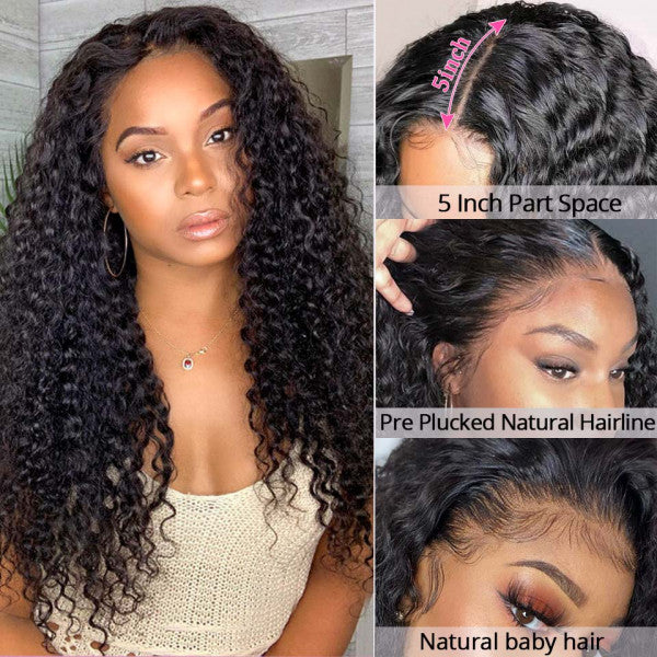 HD Lace 4*4 Closure Wigs Deep Wave Lace Wigs