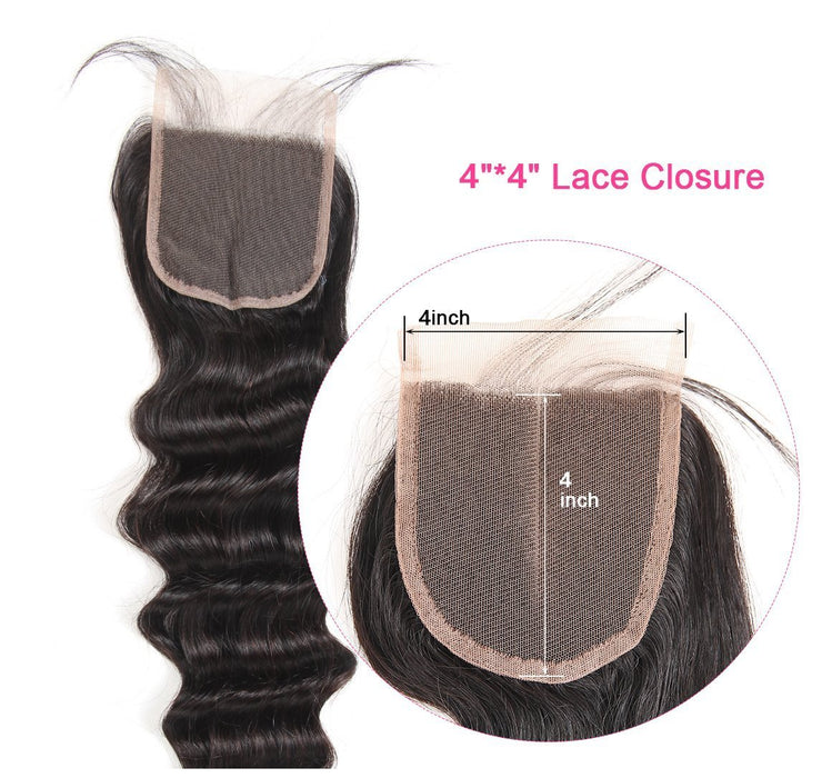 Loose Deep 4*4 Lace Closure Hair