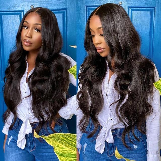 Body Wave 4x4 Lace Closure Human Hair Wigs