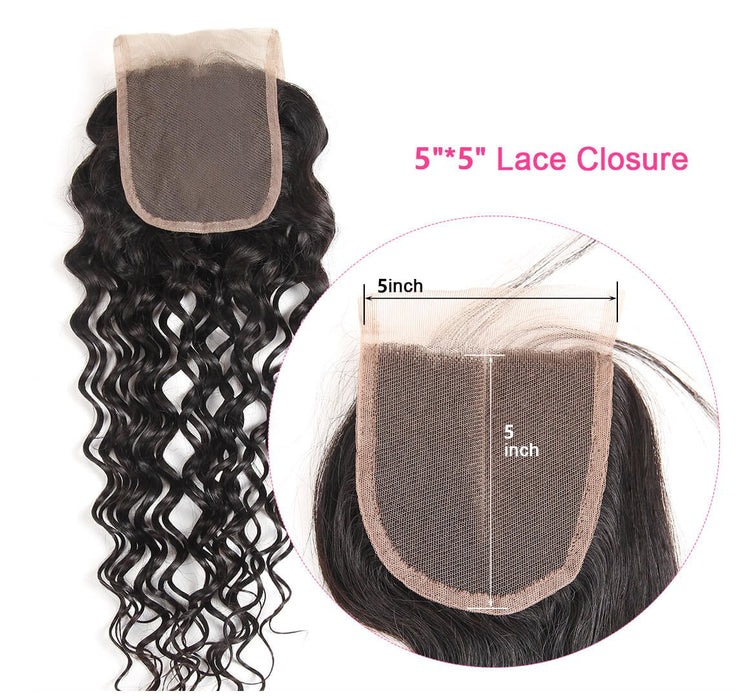 Water Wave 5*5 Lace Closure Hair