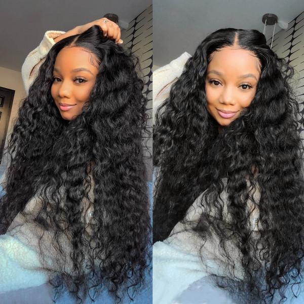 Water/Natural Wave 13x4 Lace Front Human Hair Wigs