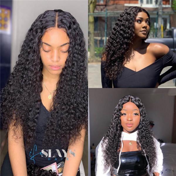 Deep Wave 4x4 Lace Closure Human Hair Wigs