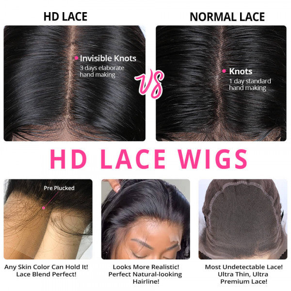 HD Lace 4*4 Closure Wigs Deep Wave Lace Wigs