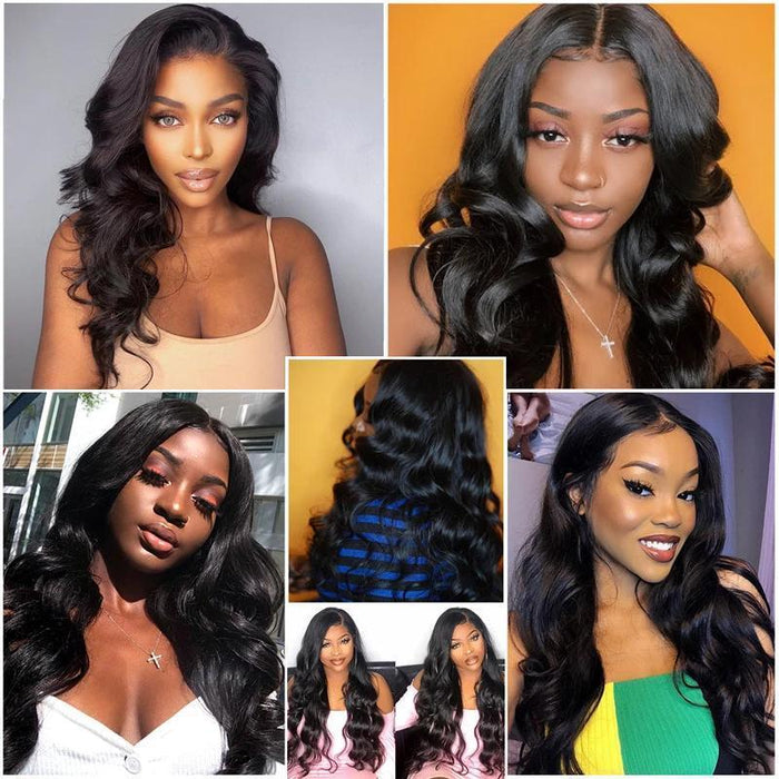 Body Wave 5x5 Lace Closure Human Hair Wigs