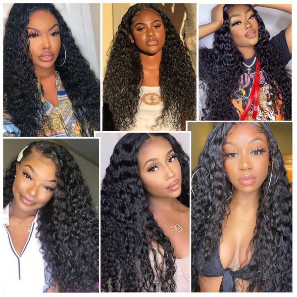 Water/Natural Wave 13x6 Lace Front Human Hair Wigs