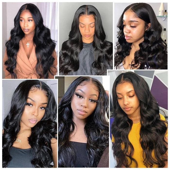 Body Wave 4x4 Lace Closure Human Hair Wigs