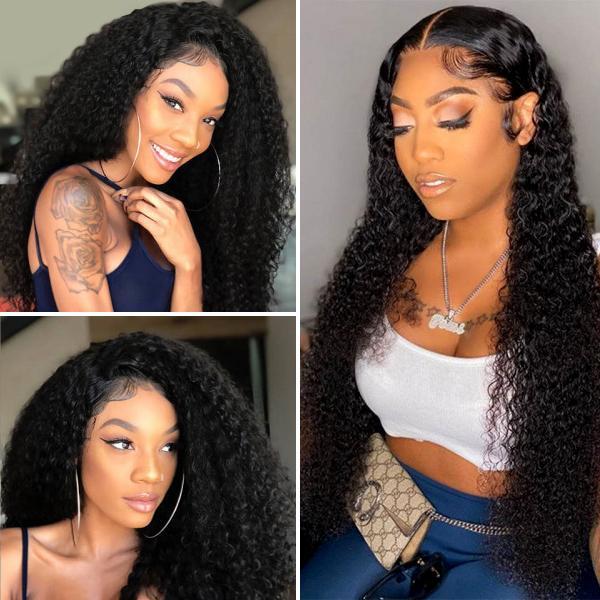 Curly Full Lace Human Hair Wigs