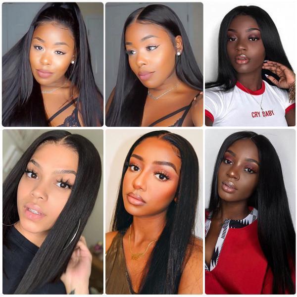 Straight Full Lace Human Hair Wigs