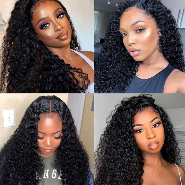 Curly 5x5 Lace Closure Human Hair Wigs