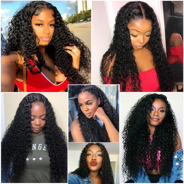 Curly 13x4 Lace Front Human Hair Wigs